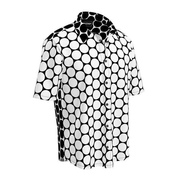 Macro Polka dots Mens Short Sleeve Shirts - Objet D'Art