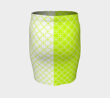 Neon Green Petal Fitted Skrit - Objet D'Art