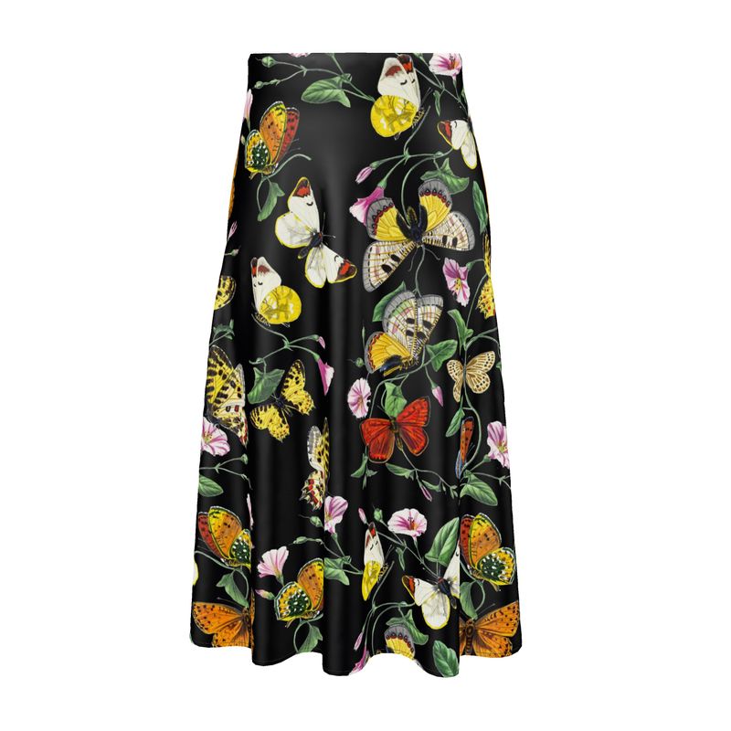 Flutter Frenzy Midi Skirt - Objet D'Art