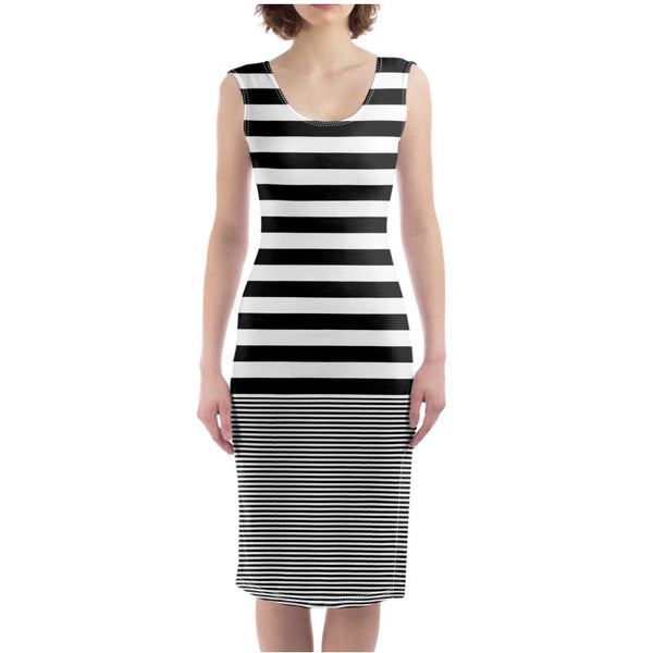 Striped Bodycon Dress - Objet D'Art