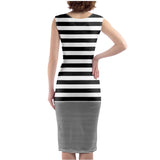 Striped Bodycon Dress - Objet D'Art