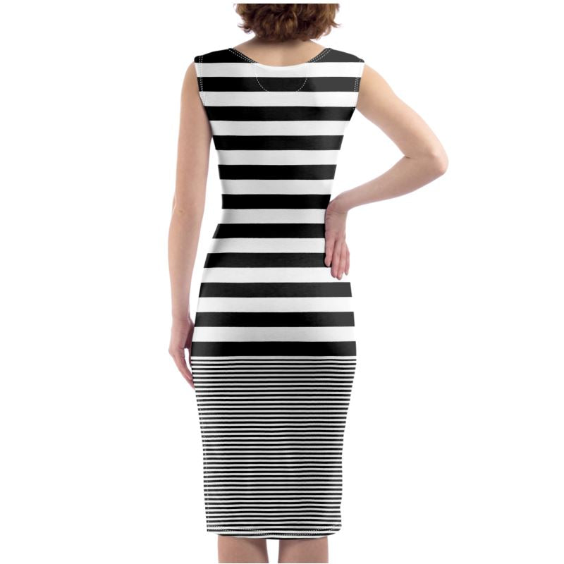 Striped Bodycon Dress - Objet D'Art