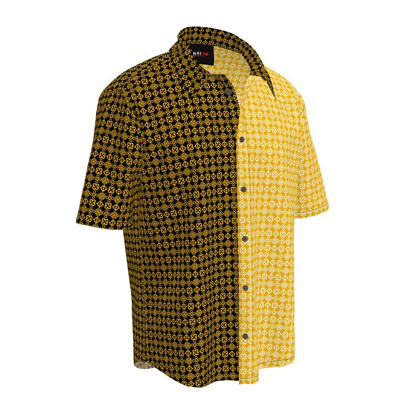 Adinkra Vibes Mens Short Sleeve Shirt - Objet D'Art