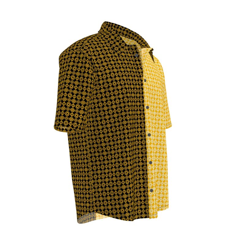 Adinkra Vibes Mens Short Sleeve Shirt - Objet D'Art