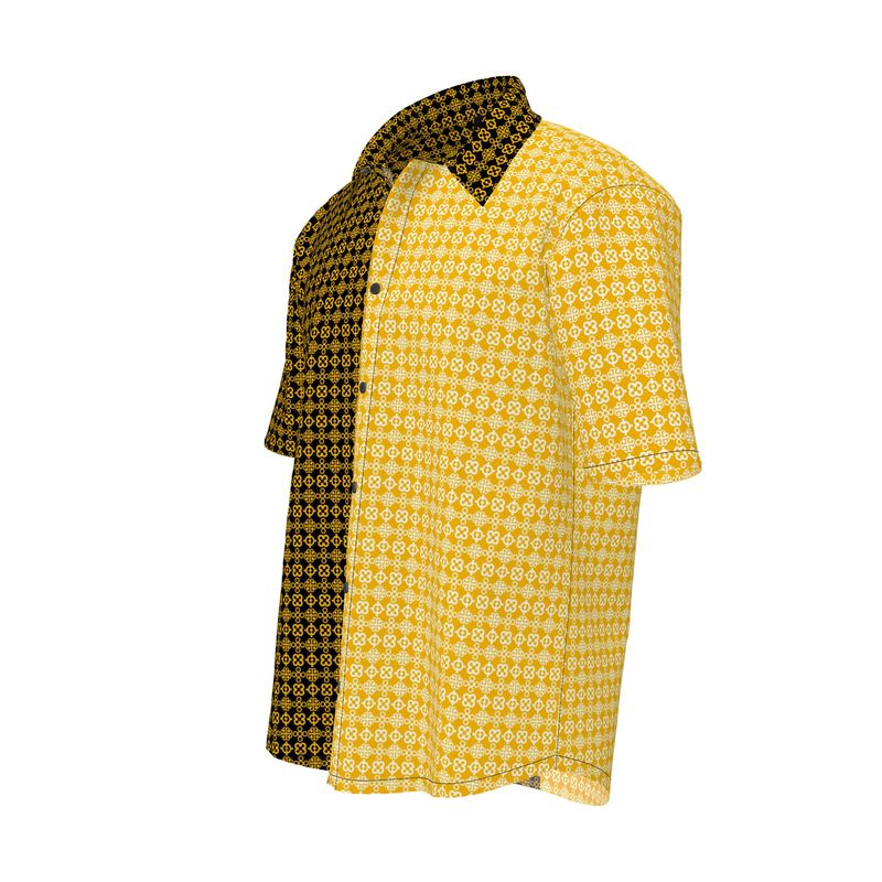 Adinkra Vibes Mens Short Sleeve Shirt - Objet D'Art