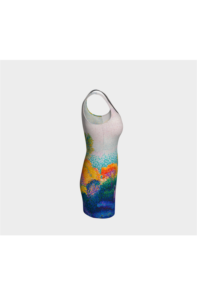 Henri Edmond Cross Bodycon Dress - Objet D'Art