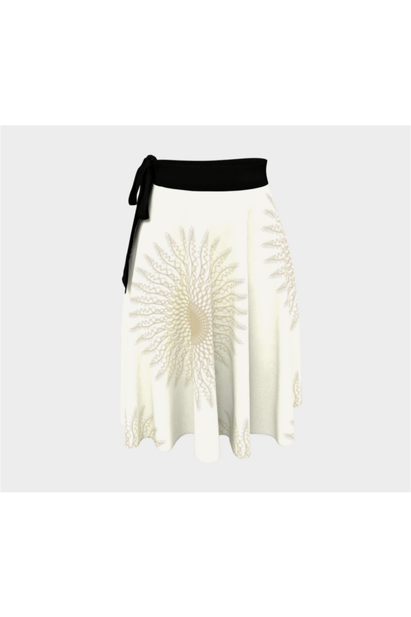 Creme Mandala Wrap Skirt - Objet D'Art