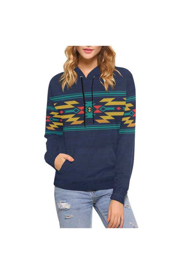 Aztec Action Hoodie for Women (USA Size) - Objet D'Art