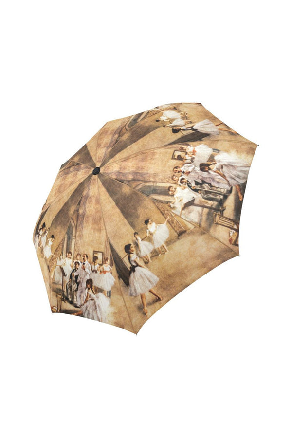 The Dance Foyer at The Opera, 1872 by Edgar Degas Auto-Foldable Umbrella - Objet D'Art