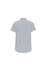 Zig Zag Dots Men's All Over Print Short Sleeve Shirt (Model T53) - Objet D'Art