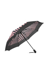 Pink Zebra Print Auto-Foldable Umbrella - Objet D'Art