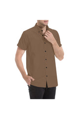 Toffee Men's All Over Print Short Sleeve Shirt/Large Size (Model T53) - Objet D'Art