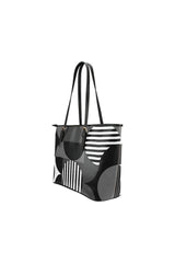 Bauhaus Black Leather Tote Bag/Small - Objet D'Art