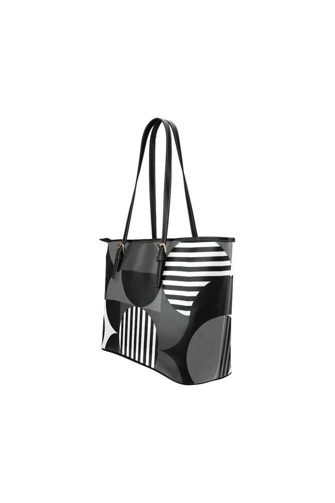 Bauhaus Black Leather Tote Bag/Small - Objet D'Art