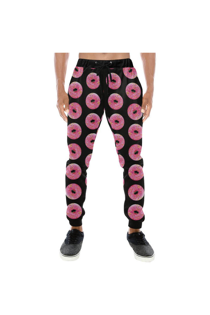 Doughnut Stare Men's All Over Print Sweatpants (Model L11) - Objet D'Art