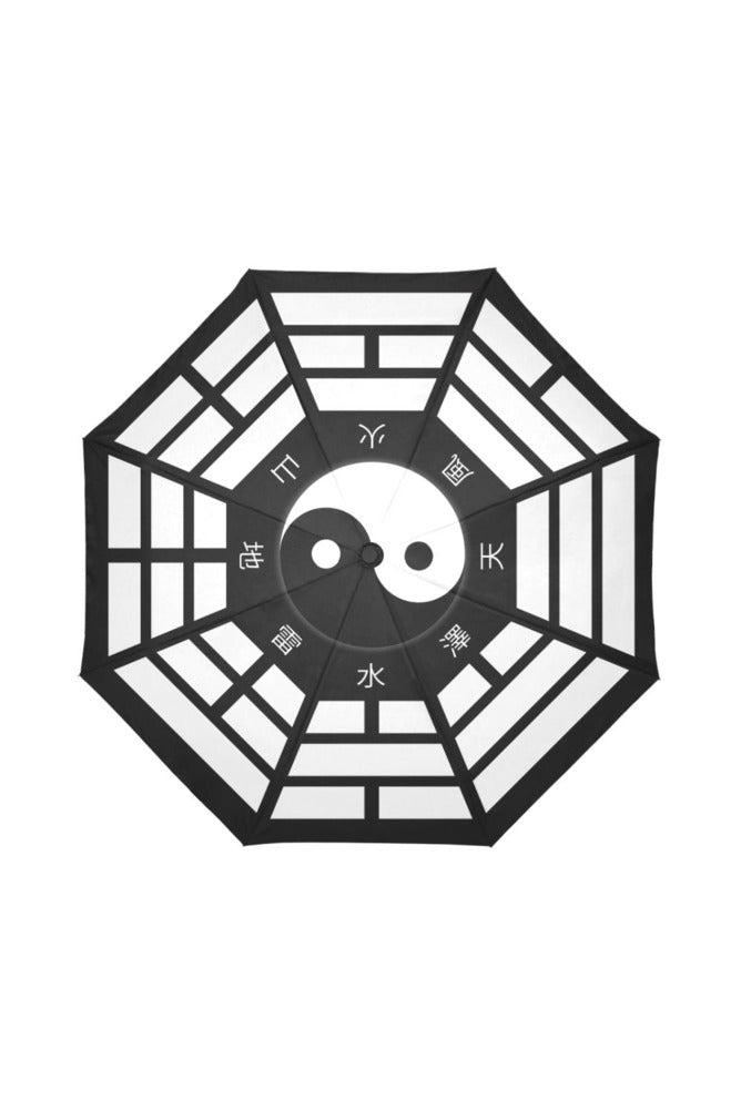 Yin and Zang Chinese Script Auto-Foldable Umbrella (Model U04) - Objet D'Art