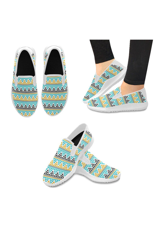 d17 delta top back Orion Slip-on Women's Canvas Sneakers (Model 042) - Objet D'Art