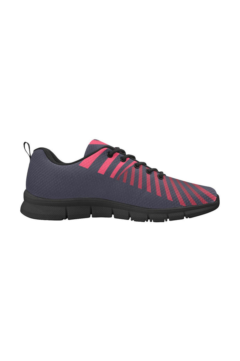 Peacock Pink Women's Breathable Running Shoes (Model 055) - Objet D'Art