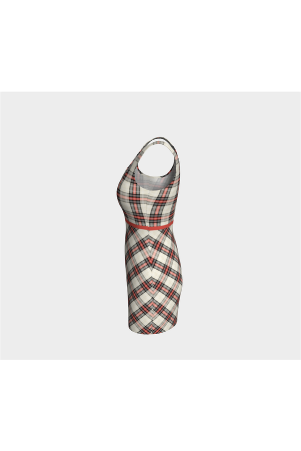 Bidirectional Plaid Bodycon Dress - Objet D'Art