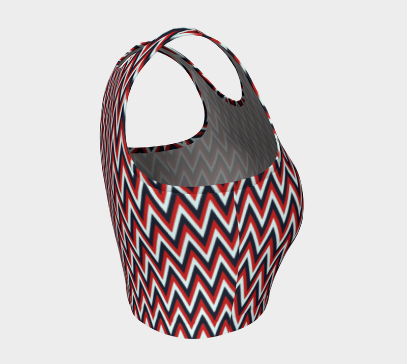 Herringbone Americana Crop Top - Objet D'Art