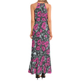Ruffle Hem Halter Neck Maxi Dress - Objet D'Art