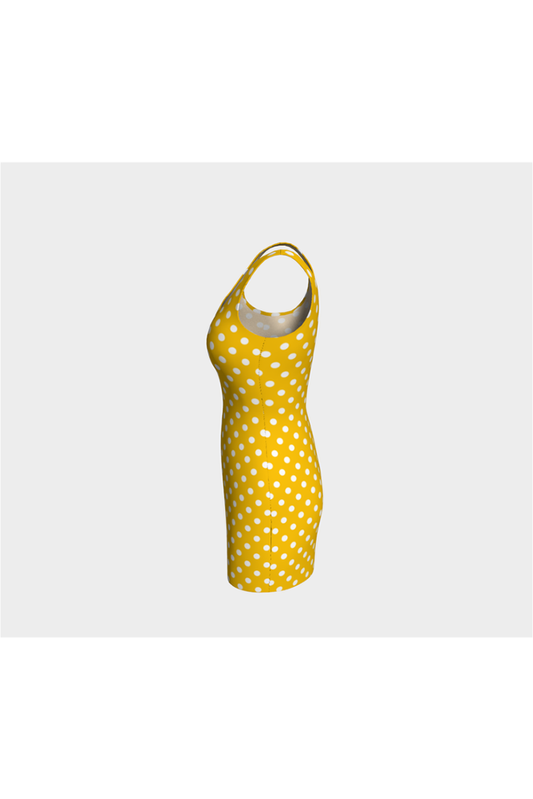 Golden Yellow Bodycon Dress - Objet D'Art