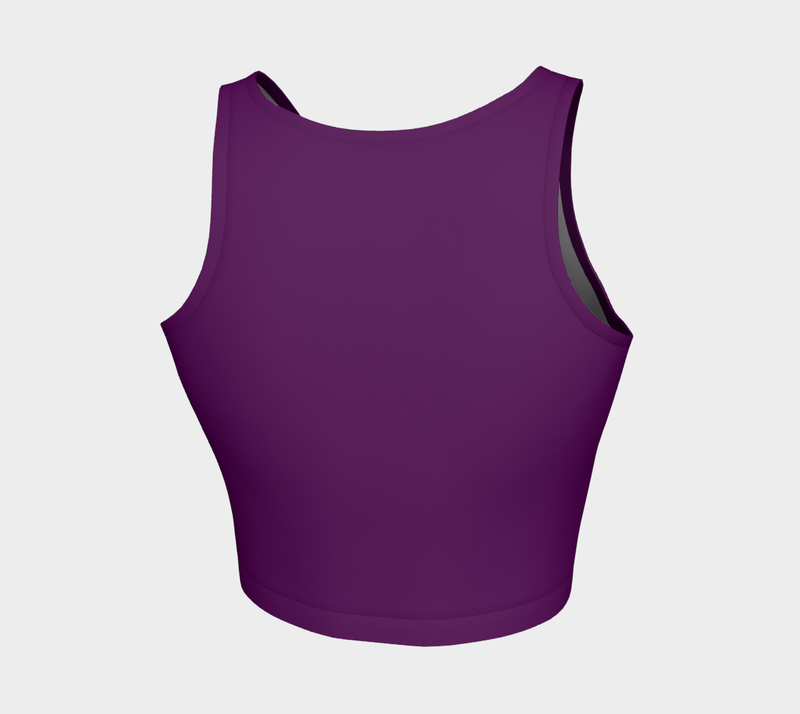 Plum Athletic Crop Top - Objet D'Art