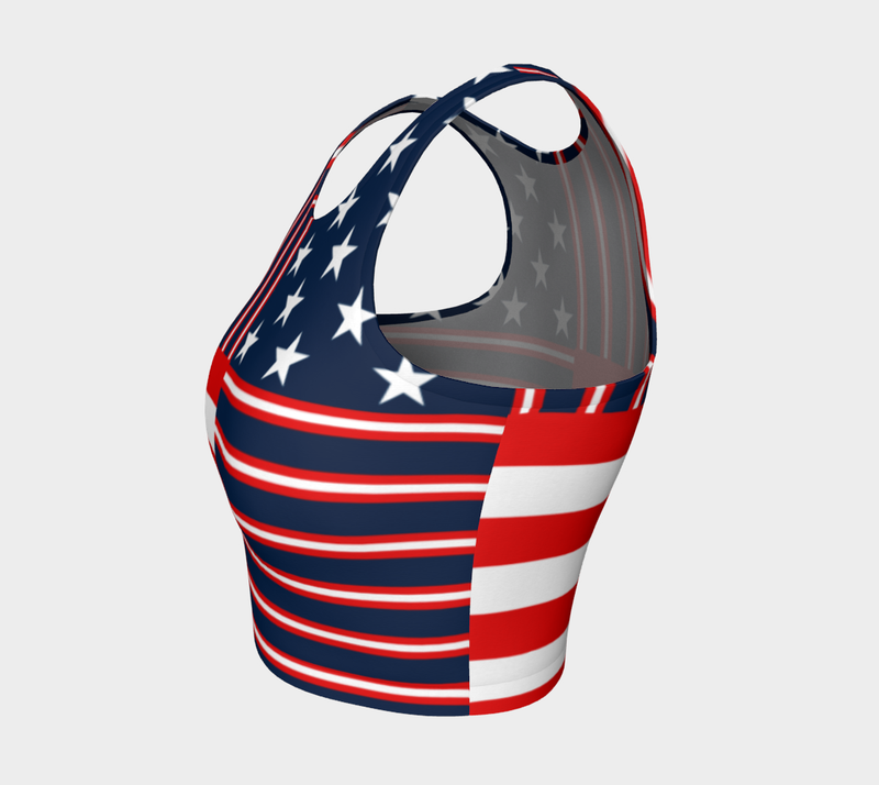 Americana Athletic Crop Top - Objet D'Art