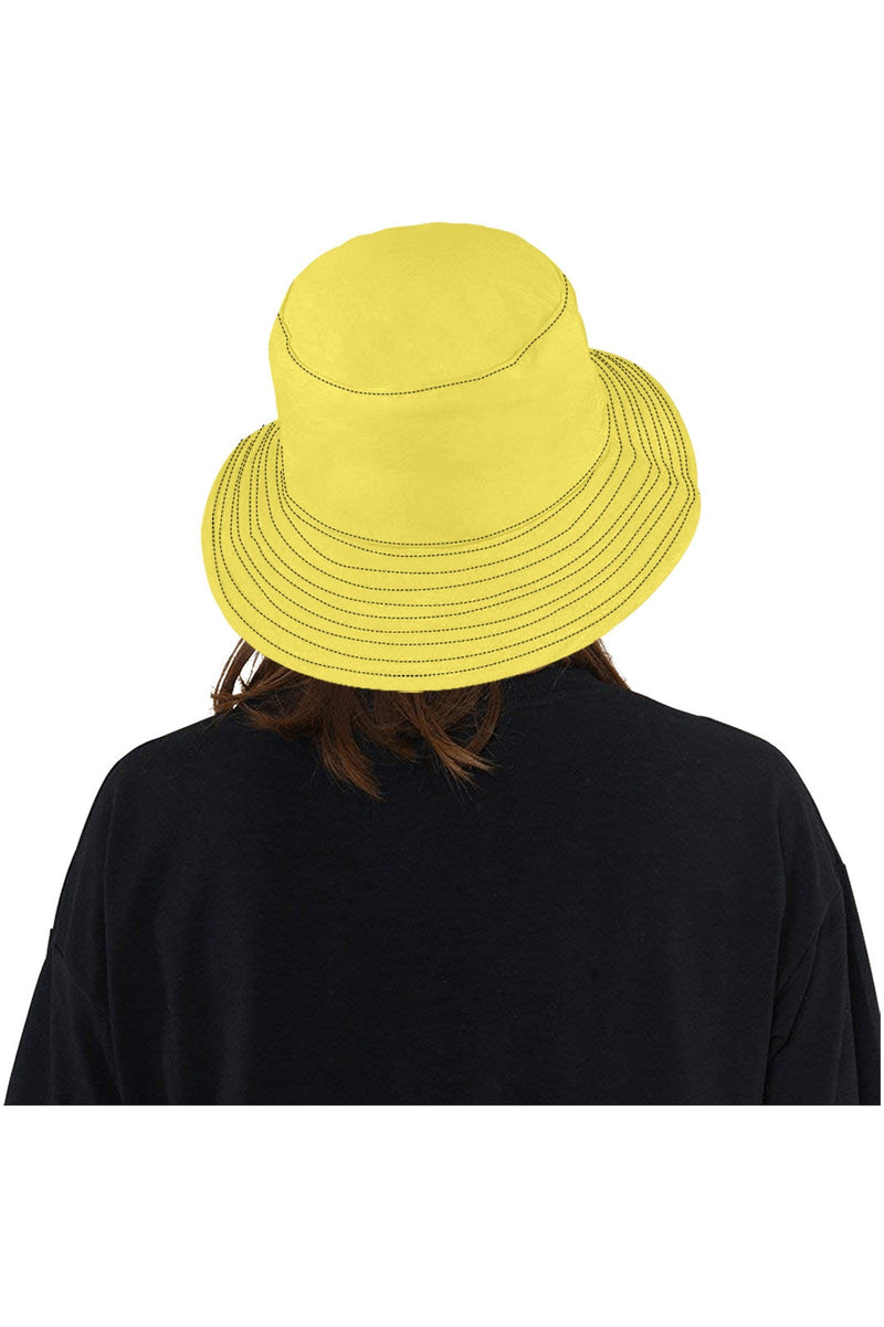 Yellow Unisex Summer Bucket Hat - Objet D'Art