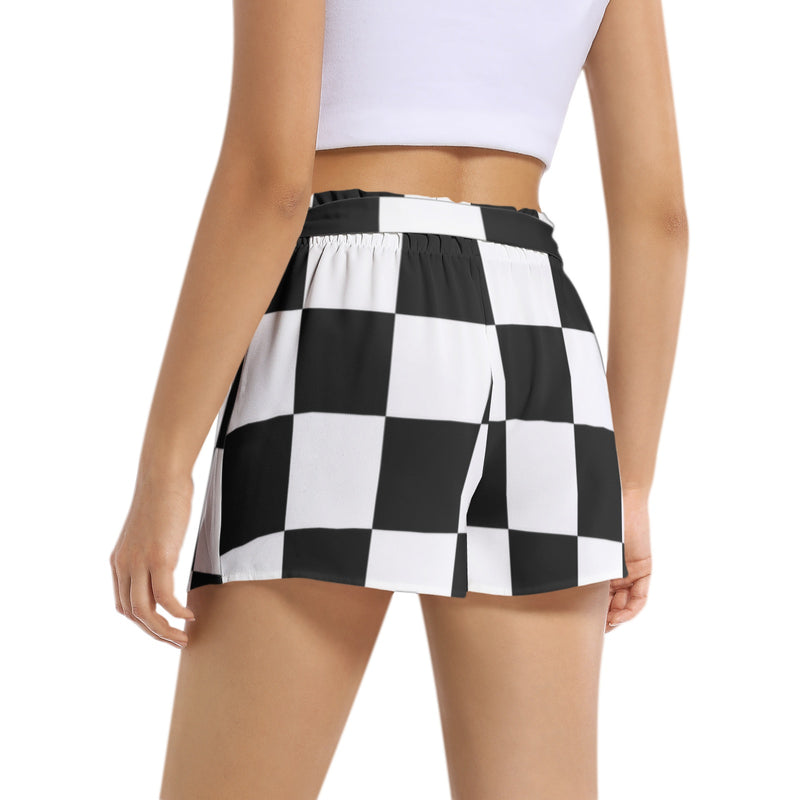 Piebald Pixels Women's Belted Short - Objet D'Art