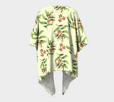 Earth Tone Floral Draped Kimono - Objet D'Art