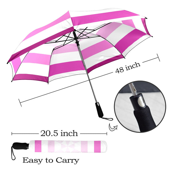 ombre umbrella print Semi-Automatic Foldable Umbrella (Model U12) - Objet D'Art