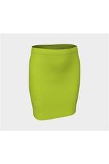 Lime Punch Fitted Skirt - Objet D'Art