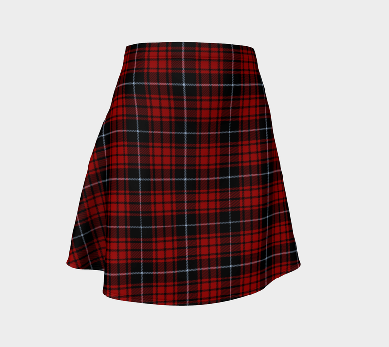 Clad In Plaid Flare Skirt - Objet D'Art