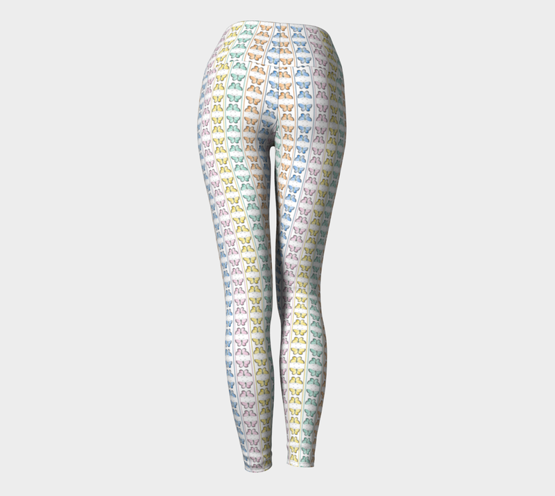 Linear Kaleidoscope Yoga Leggings - Objet D'Art