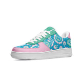 Floral Bouquet Unisex Low Top Leather Sneakers - Objet D'Art