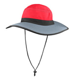 scarlet flame print 2 Wide Brim Bucket Hat - Objet D'Art