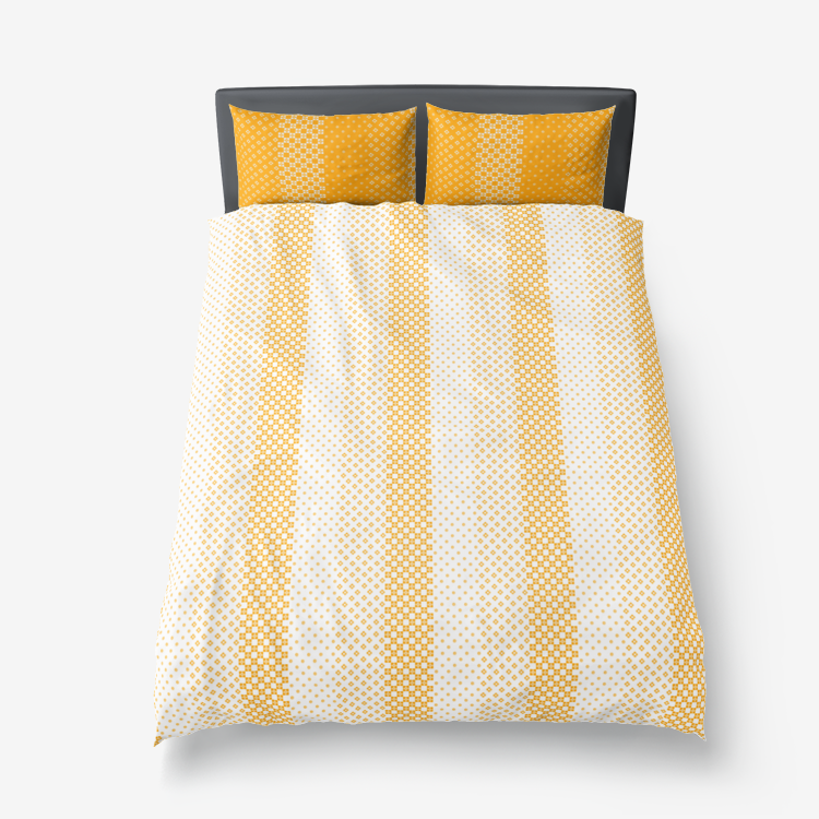 Decorative Striped Microfiber Duvet Cover - Objet D'Art