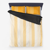 Decorative Striped Microfiber Duvet Cover - Objet D'Art