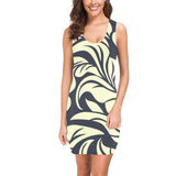 petal play print Medea Vest Dress (Model D06) - Objet D'Art