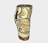 Tree of Life Klimt Fitted Skirt - Objet D'Art