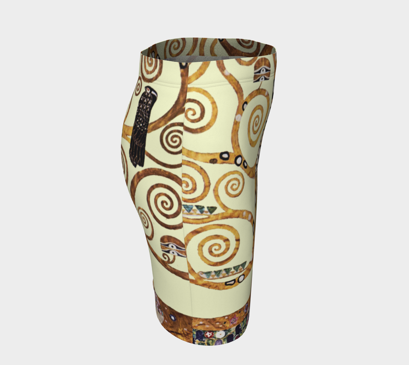 Tree of Life Klimt Fitted Skirt - Objet D'Art