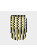 Honeycomb Fitted Skirt - Objet D'Art