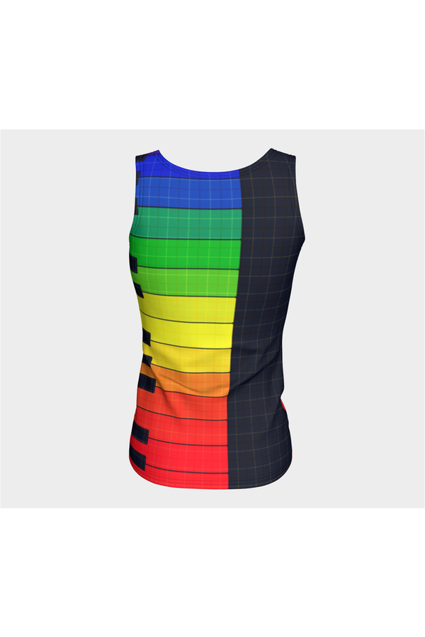 The Color of Music Fitted Tank Top - Objet D'Art