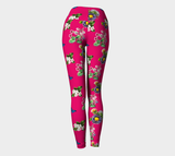 Floral print yoga leggings - Objet D'Art