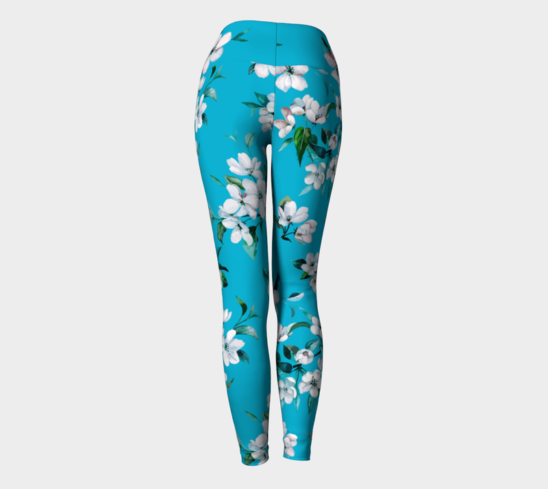 Morning Floral Yoga Leggings - Objet D'Art