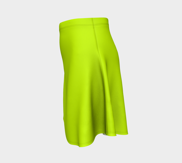 Lime Green Flare Skirt - Objet D'Art