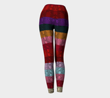 Multicolored Snake skin Yoga Leggings - Objet D'Art