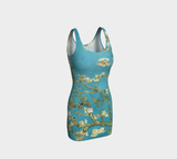 Van Gogh Almond Blossoms Bodycon Dress - Objet D'Art