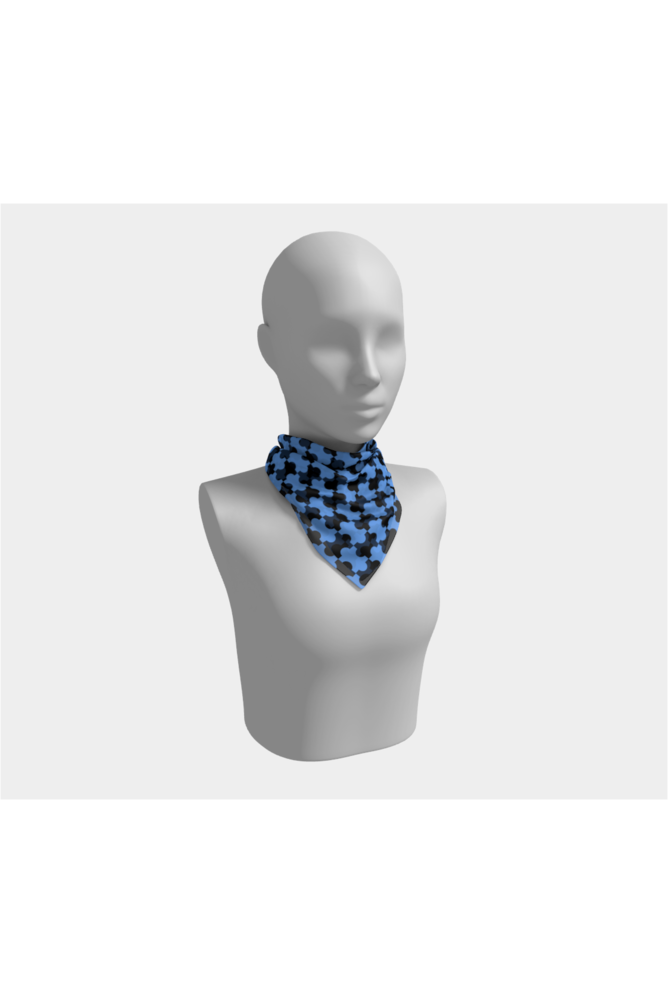 Tessellation Blue Square Scarf - Objet D'Art